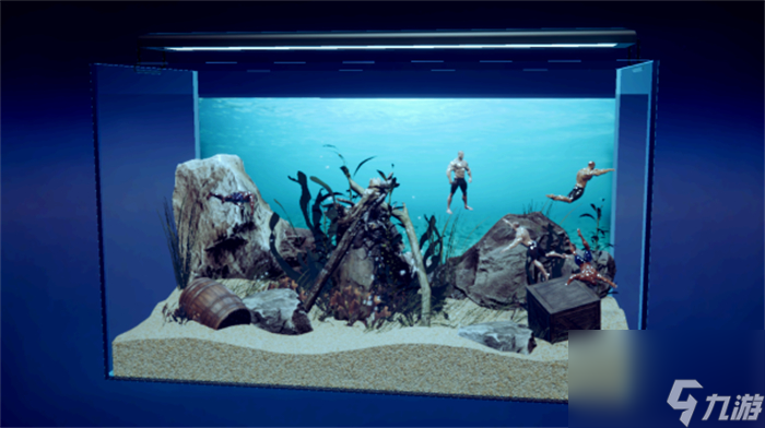 《壮士水族馆》上线Steam 奇葩肌肉男培养模拟新游