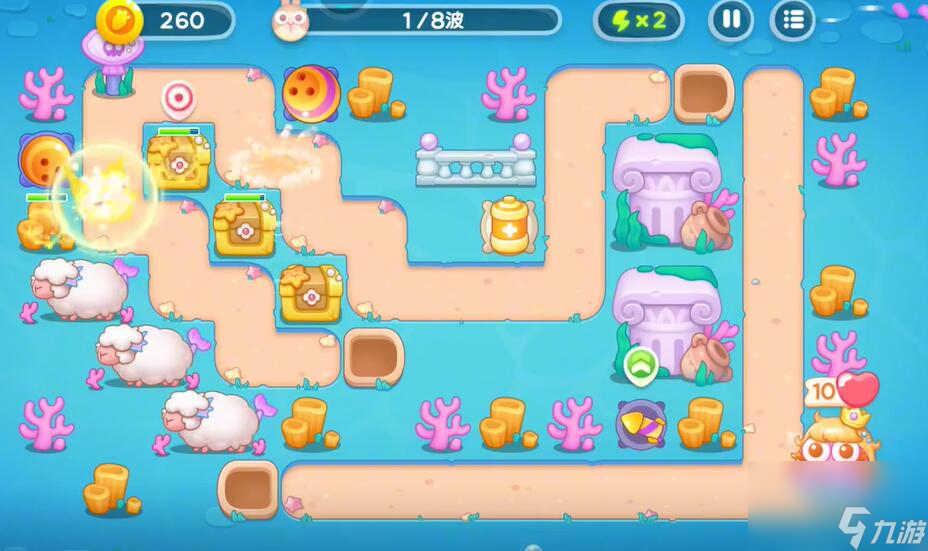 保衛(wèi)蘿卜4海的閨女第59關(guān)攻略