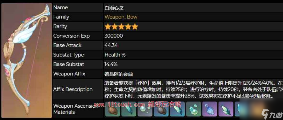 原神希格雯武器推荐