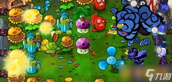 《植物大战僵尸杂交版》冒险49关无小车过关方法，关键的植物摆放位置