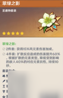 原神温迪圣遗物怎么搭配