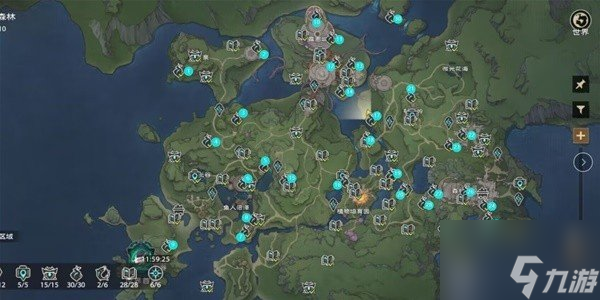 塔瑞斯世界迷雾森林探索路线分享 塔瑞斯世界迷雾森林宝箱收集路线