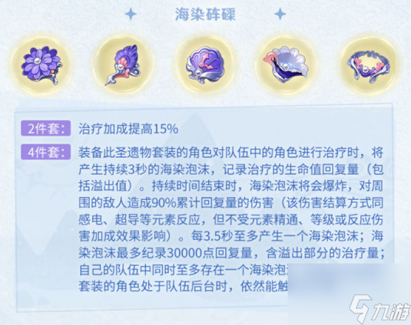 原神海染砗磲圣遗物怎么样 原神海染砗磲圣遗物效果一览