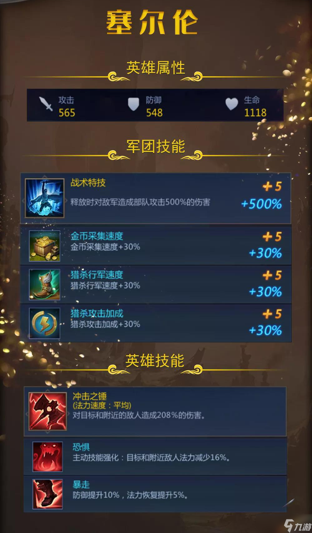 謎題大陸塞爾倫英雄技能介紹
