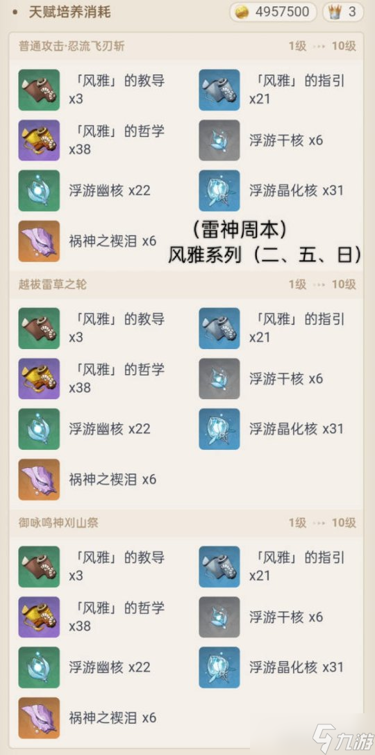 【原神】V4.7攻略 | 久岐忍角色培养攻略