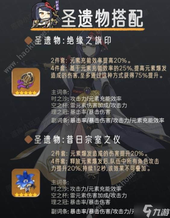 原神4.7九条裟罗怎么培养 4.7九条裟罗圣遗物武器配队推荐