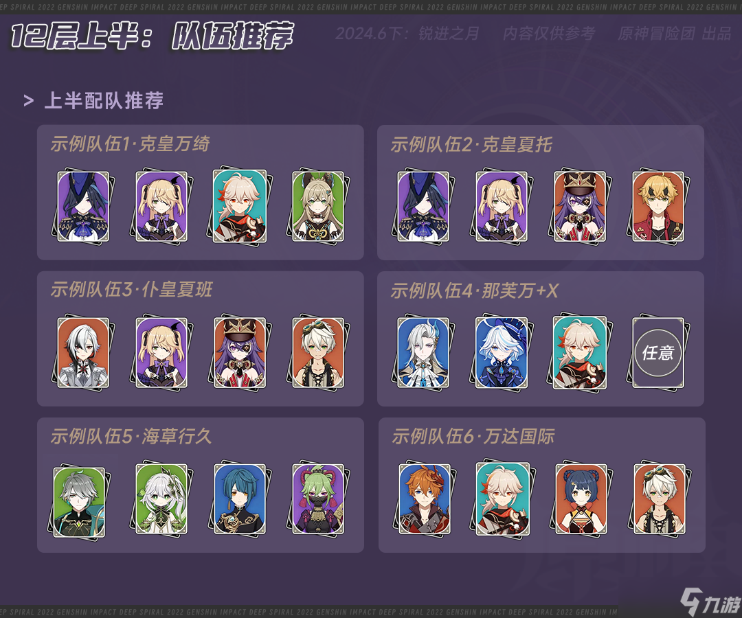 原神4.7深渊12层怎么打
