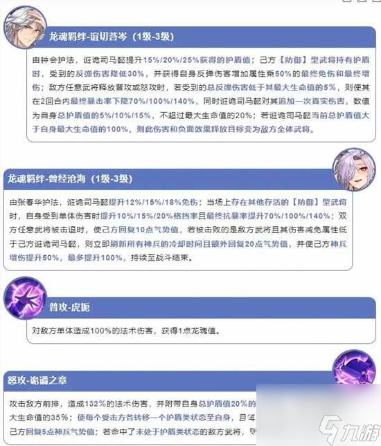 三國志幻想大陸誑詭司馬懿有些什么技能誑詭司馬懿技能介紹一覽