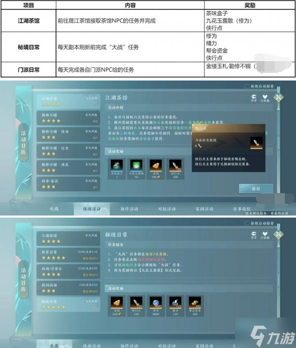 剑网3无界日常怎么做-日常任务玩法指南