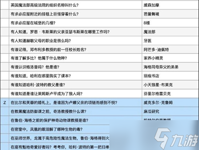 哈利波特魔法觉醒社团问答活动答案大全