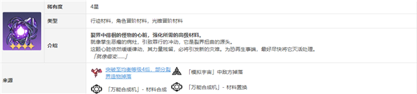 《崩坏星穹铁道》黑天鹅突破材料是什么