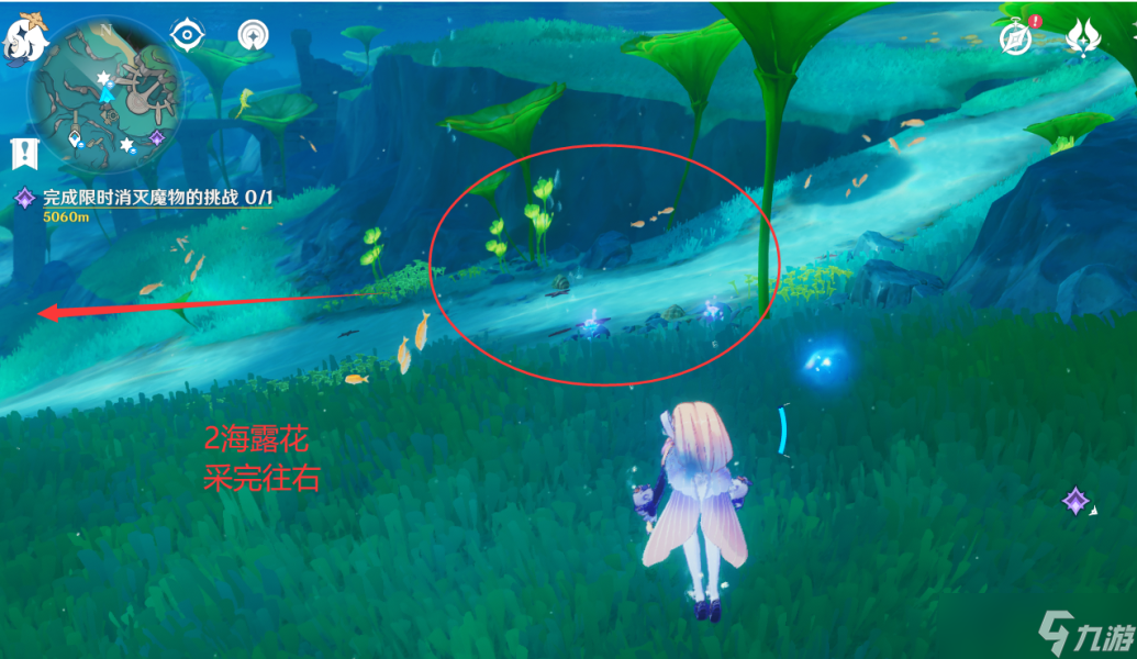 【原神】V4.7攻略 | 希格雯突破材料 | 海露花采集（水下部分）