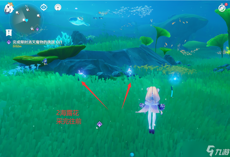 【原神】V4.7攻略 | 希格雯突破材料 | 海露花采集（水下部分）