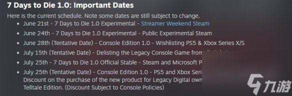 《七日杀》正式版更新 7月25日推出PC/主机版