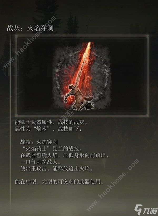 艾尔登法环DLC火焰骑士大剑护符怎么搭配 DLC火焰骑士大剑战灰选择推荐