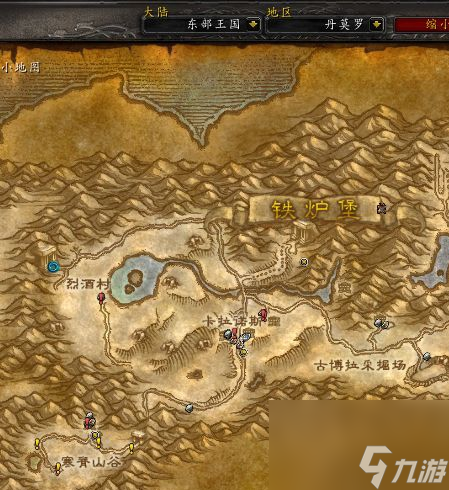 魔兽世界西部荒野位置介绍