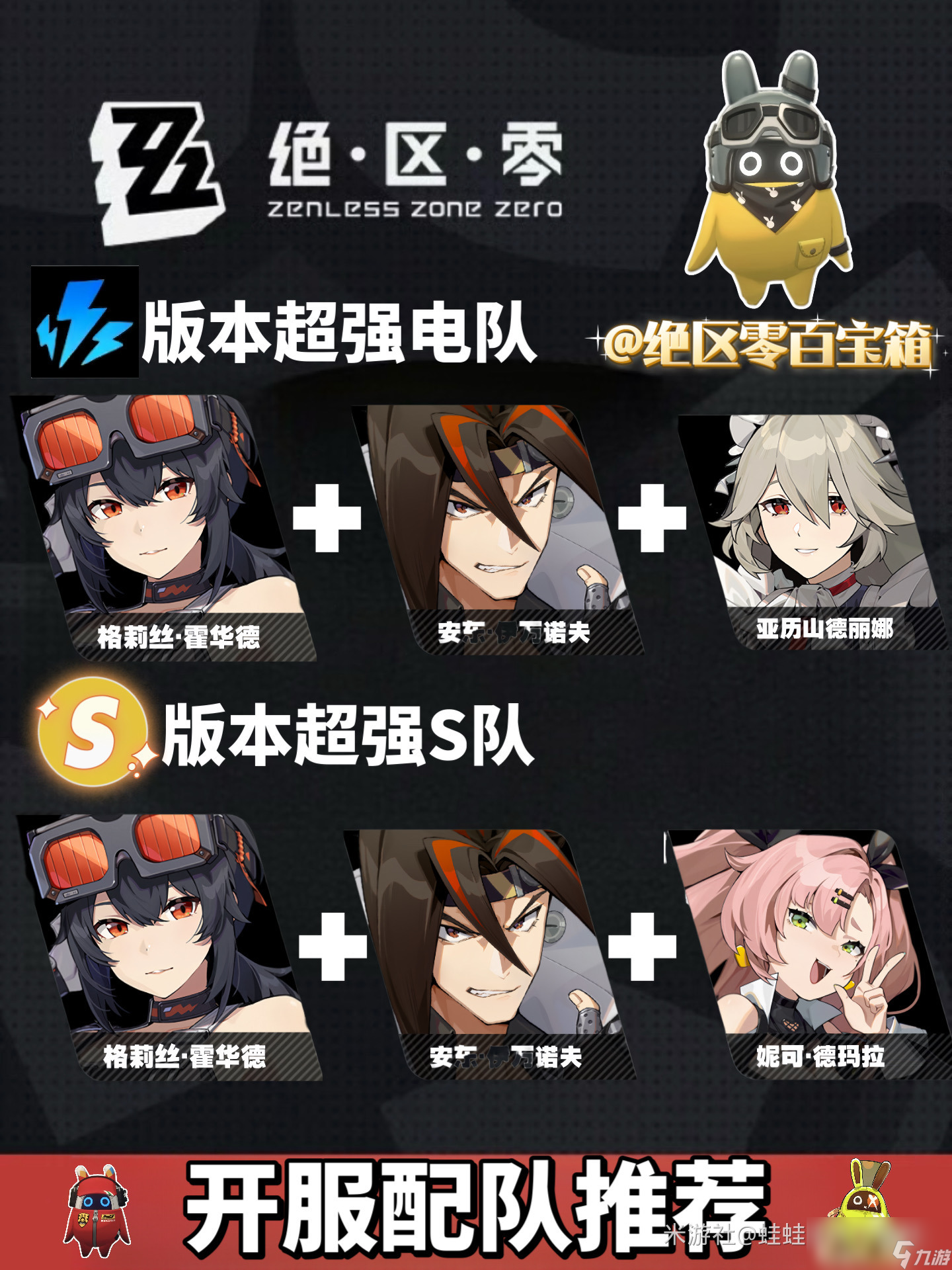 绝区零开服强势阵容推荐