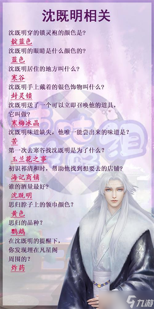 灵猫传手游茶楼沈既明相关问题攻略？灵猫传手游攻略介绍