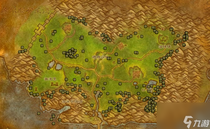 魔兽世界阿拉希高地秘银矿点位置介绍