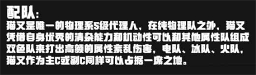 绝区零猫宫又奈配队推荐攻略