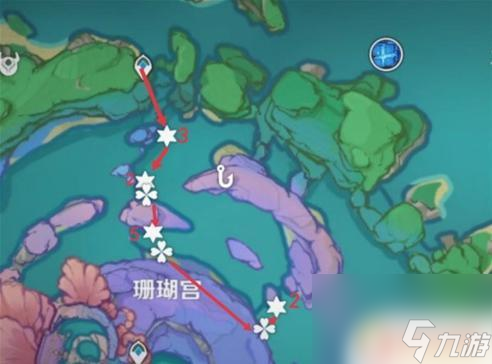 原神珍珠分布图 10分钟内采集69个珊瑚真珠攻略