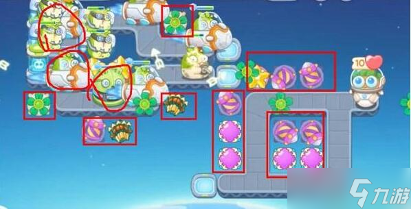 保卫萝卜4太空穿越第14关道具全清