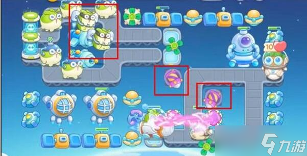 保卫萝卜4太空穿越第14关道具全清