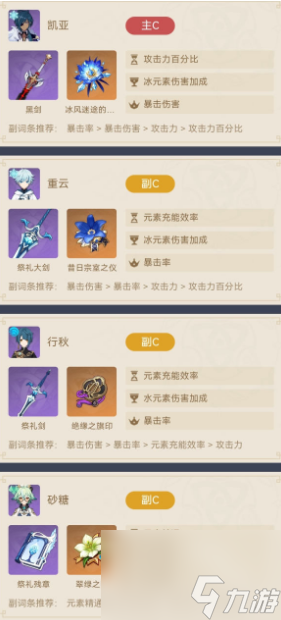 原神凯亚养成建议2024