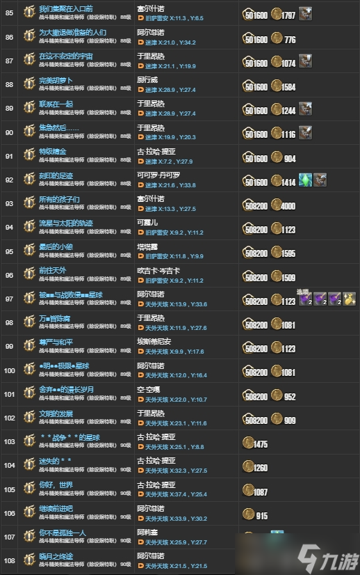 ff146.0主线有哪些 ff146.0主线任务一览