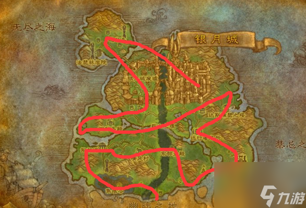 魔兽世界永歌森林地图在哪