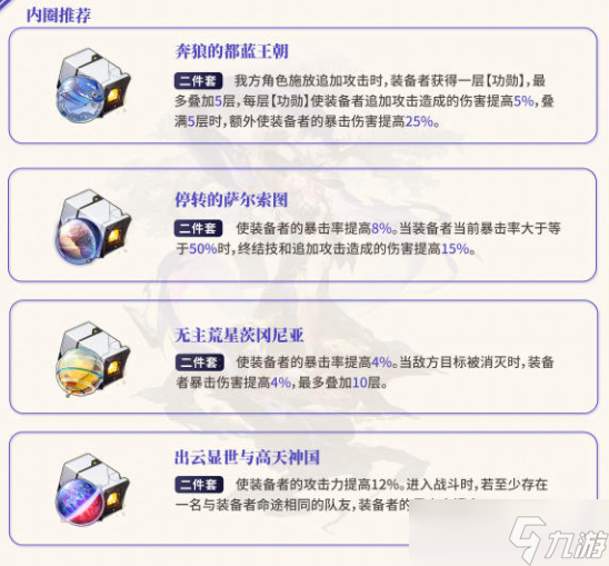 崩坏星穹铁道翡翠遗器推荐