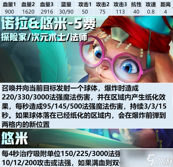 金铲铲之战s12诺拉&悠米弈子介绍