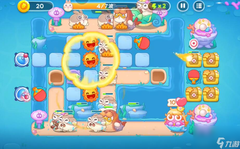 保卫萝卜4海的闺女第87关攻略