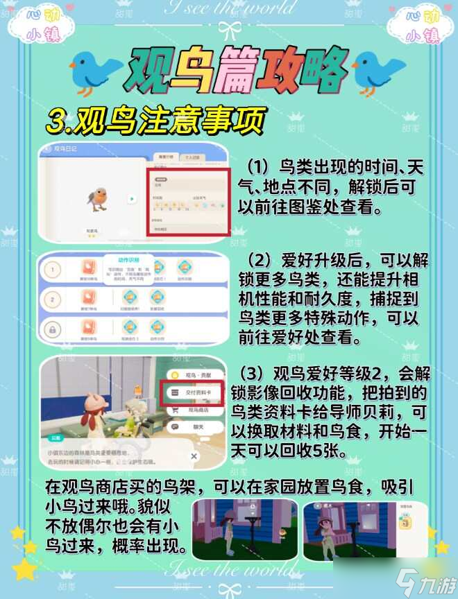 心动小镇观鸟爱好解锁攻略