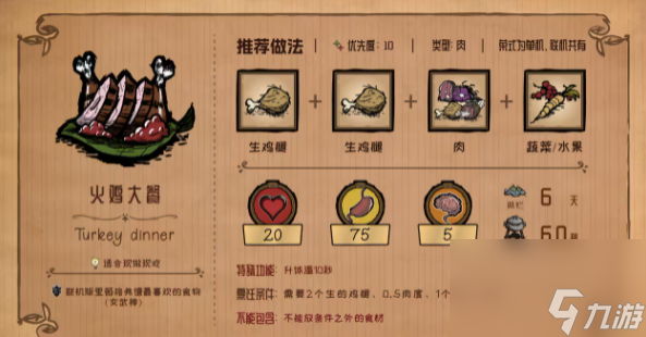 饥困荒野单机版食谱攻略大全2024
