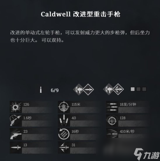 《猎杀：对决》caldwell改进型重击手枪伤害怎么样