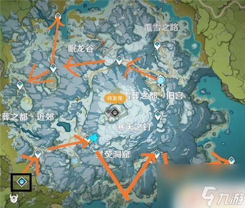原神雪山怎么开锚点 原神雪山最中间的那个锚点攀爬技巧