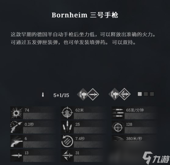 《猎杀：对决》Bornheim三号手枪好用吗