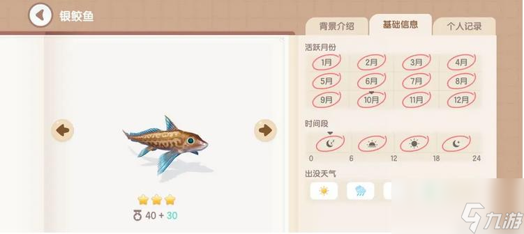 心動小鎮(zhèn)銀鮫魚釣魚時間地點詳細(xì)一覽