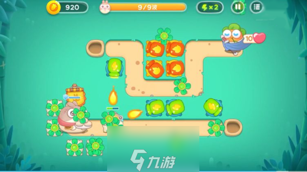 保卫萝卜4卧兔藏龙第十三关怎么过 攻略图解法一览