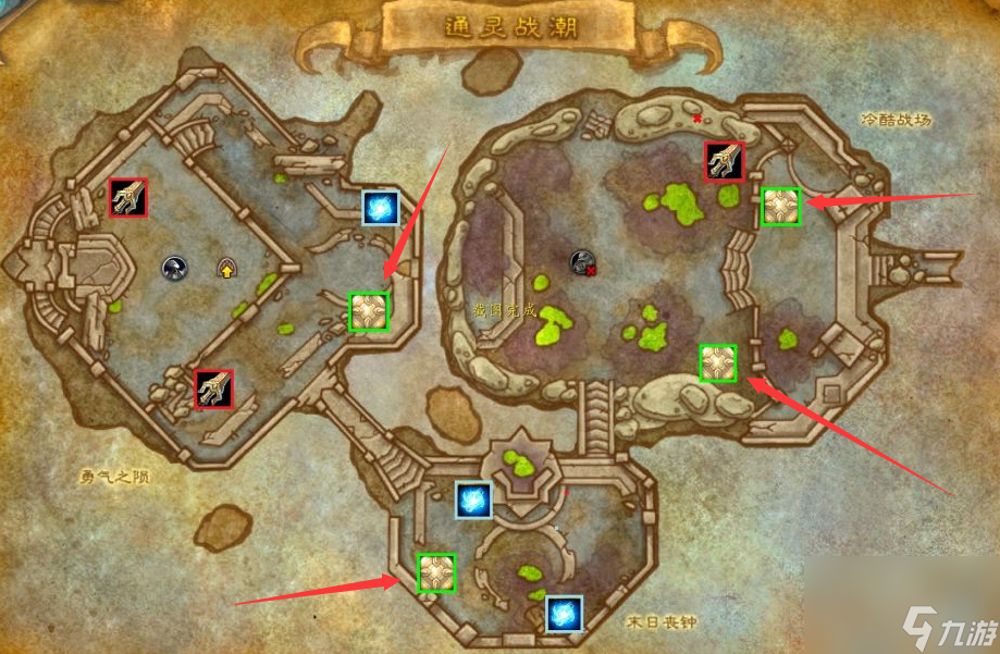 魔兽世界11.0通灵战潮大秘境增益道具位置