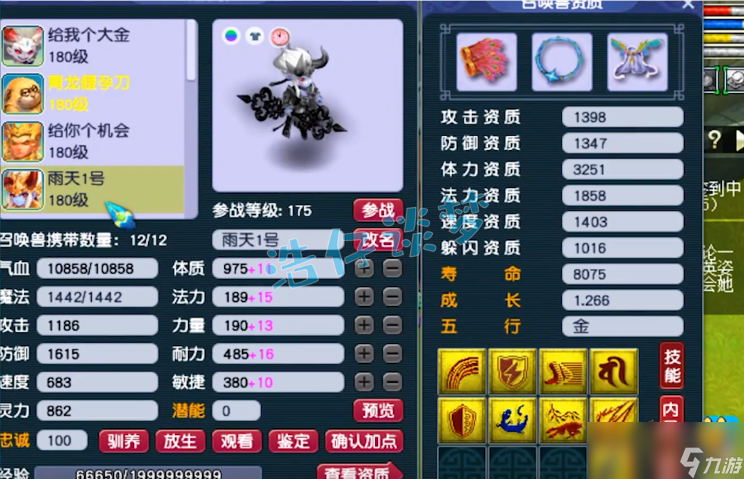 夢(mèng)幻西游175花果山服戰(zhàn)屬性