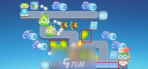 保卫萝卜4太空穿越第四十四关怎么过 通关流程攻略