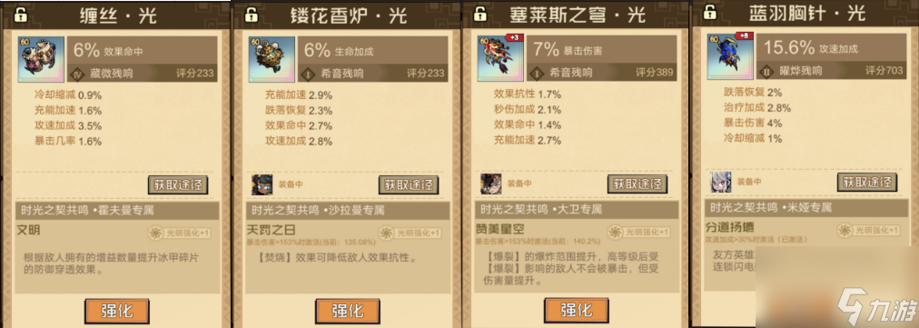 叠入深渊各英雄专属残响分享