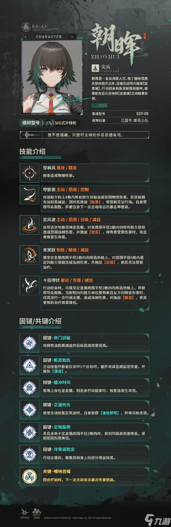 少女前线2追放朝晖角色图鉴