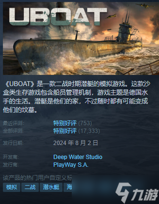 《UBOAT》发售日期介绍
