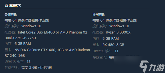 《米斯特里亚牧场》配置要求介绍