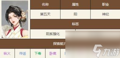 如鸢第五天技能天赋介绍