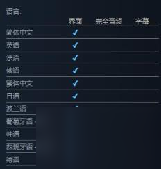 新星漂移支持语言一览