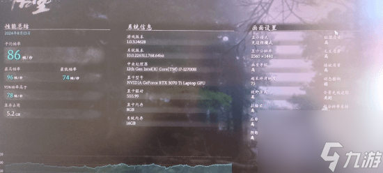 黑神话悟空主流配置测试汇总